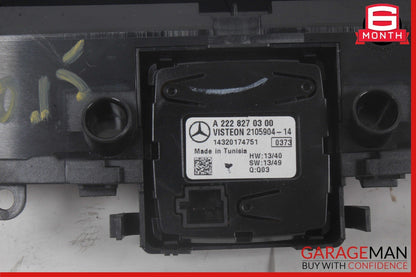 15-18 Mercedes W205 C300 C400 Center Dashboard Hazard Control Switch w/ Clock