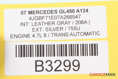 07-09 Mercedes X164 GL450 GL550 Third Row Seat Power Folding Control Module A124