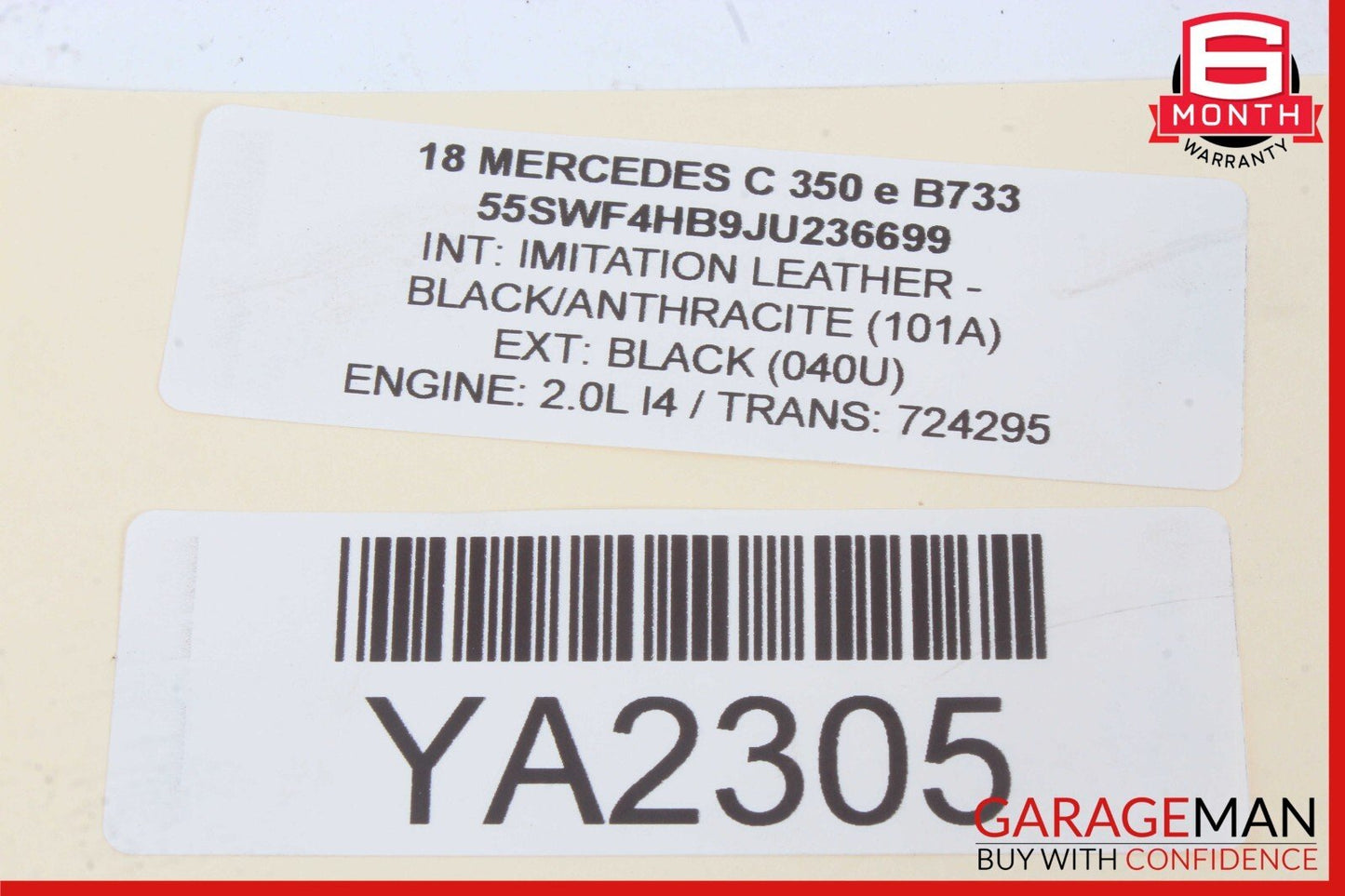 14-19 Mercedes W205 C350e CLA45 AMG Auxilary Water Coolant Pump 0005002300 OEM