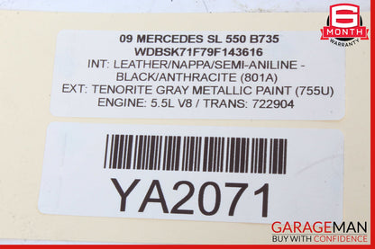 03-12 Mercedes R230 SL550 SL55 SL600 Front Right Side Door Control Module OEM