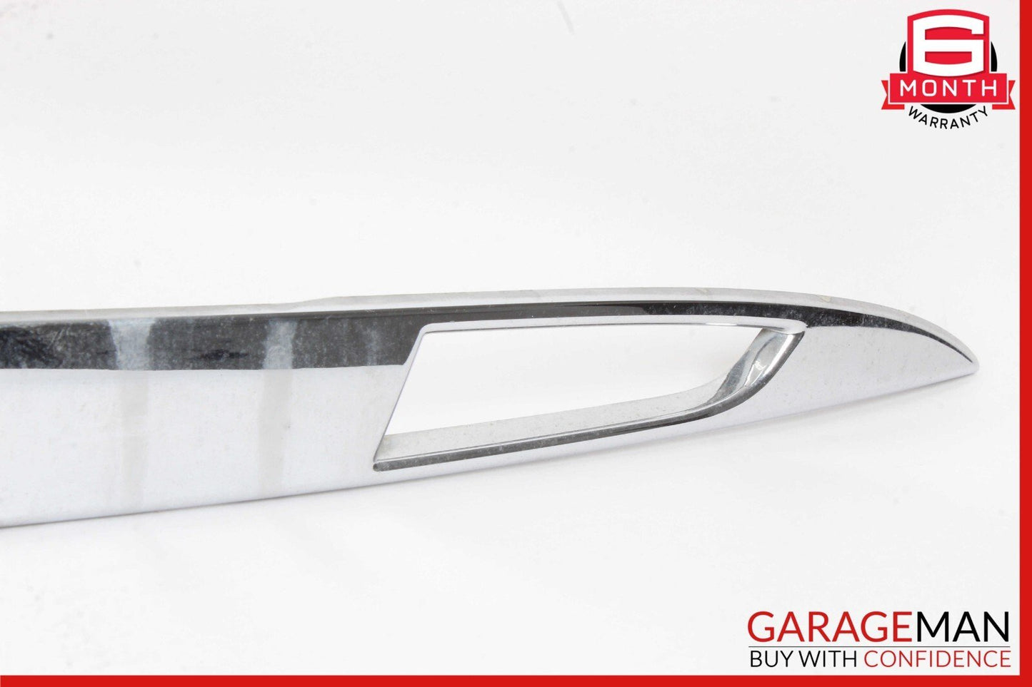 12-20 Tesla Model S Rear Liftgate Trunk Lid Trim Molding Crome w/ Rear Camera