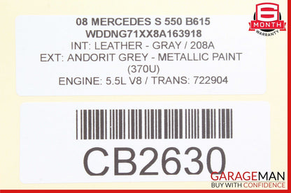 07-13 Mercedes W221 S550 S63 Front Left Driver Side Under Seat Control Unit OEM