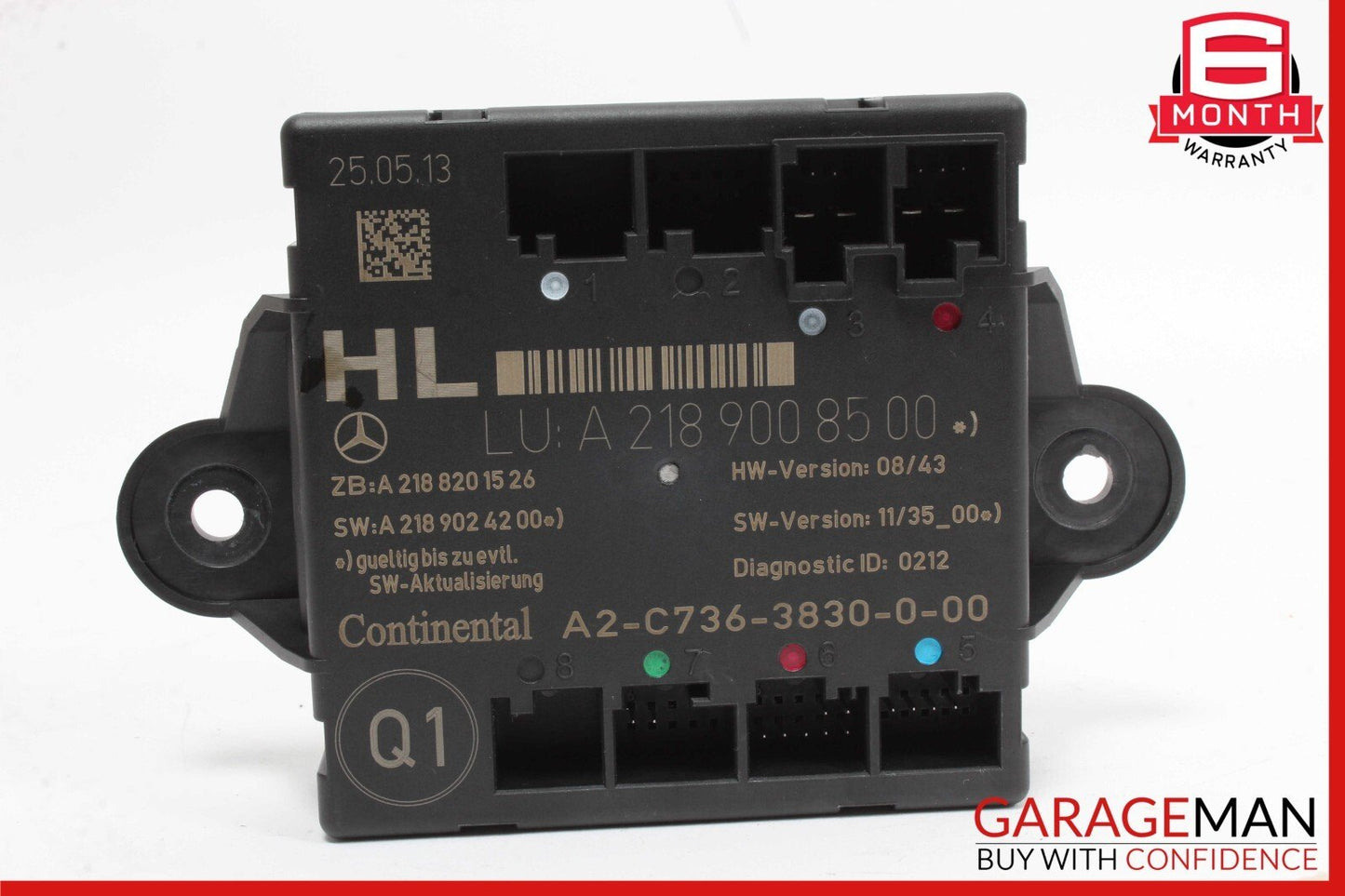 08-18 Mercedes W212 E350 CLS500 C250 Rear Left Side Door Control Module Unit OEM