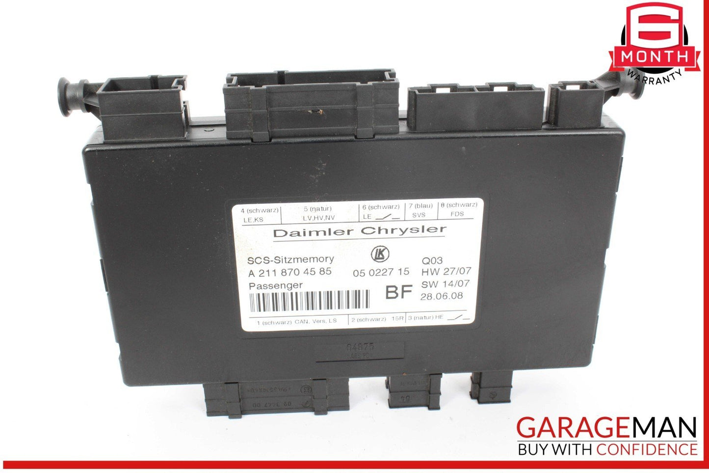 03-12 Mercedes W211 E550 E500 ML350 Front Right Seat Control Module OEM