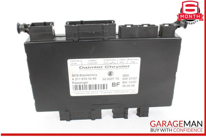 03-12 Mercedes W211 E550 E500 ML350 Front Right Seat Control Module OEM