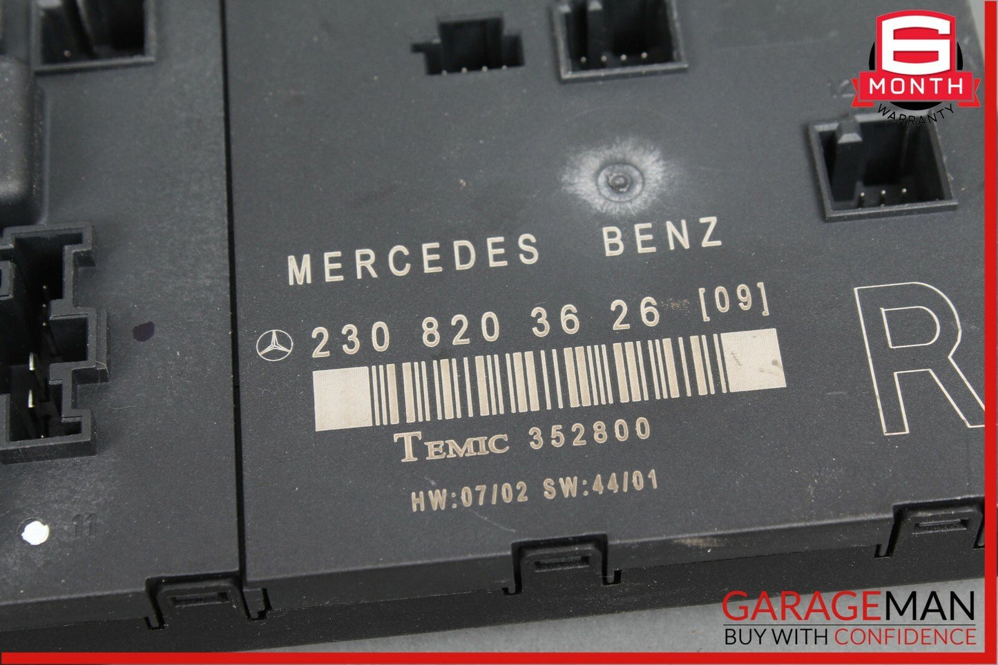 03-08 Mercedes R230 SL500 Door Control Module Right Side 2308203626 OEM