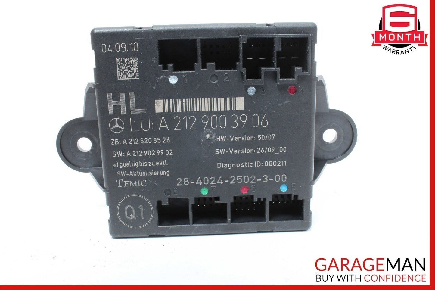 08-18 Mercedes W212 E350 C300 CLS550 Rear Left Side Door Control Module OEM