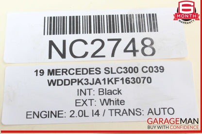 12-20 Mercedes R172 SLC300 SLK350 Power Brake Booster Master Cylinder Reservoir