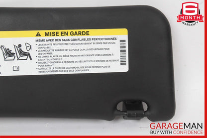 12-17 Fiat 500E Front Left Driver Side Sun Visor Sunvisor Black OEM