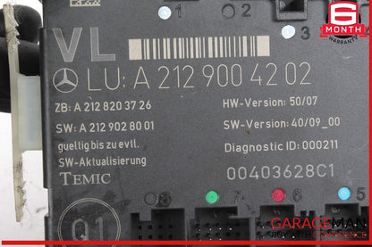 08-18 Mercedes W212 E550 E350 E400 Front Left Side Door Control Module Unit OEM