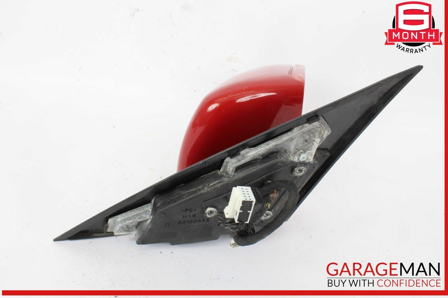 12-15 Mercedes W204 C250 C300 Front Right Side Mirror Door Rear View Red OEM