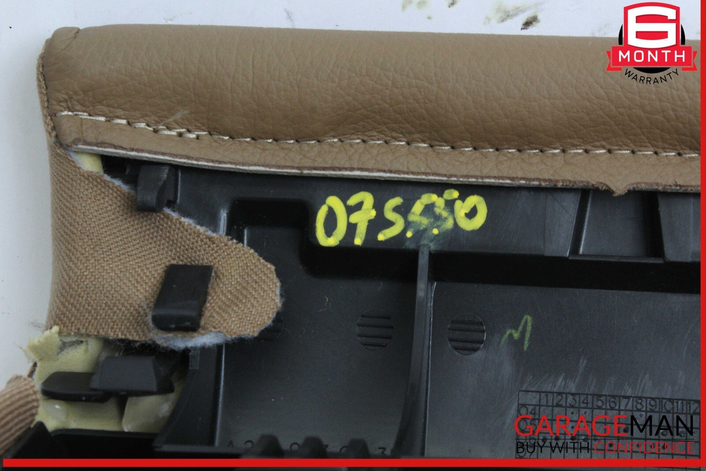 07-09 Mercedes W221 S550 S600 Rear Seat Cushion Armrest Top Cover Brown OEM
