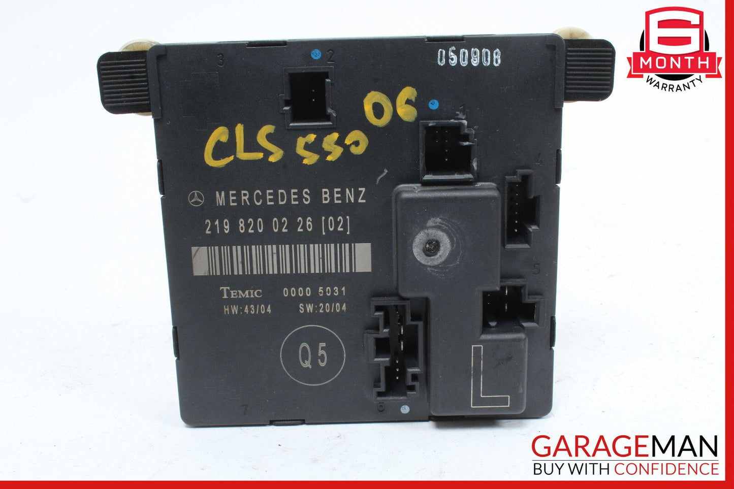 06-11 Mercedes W219 CLS500 Rear Left Door Control Module 2198200226 OEM