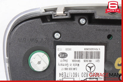 05-12 Mercedes R230 SL550 Front Top Upper Overhead Dome Reading Map Light Gray