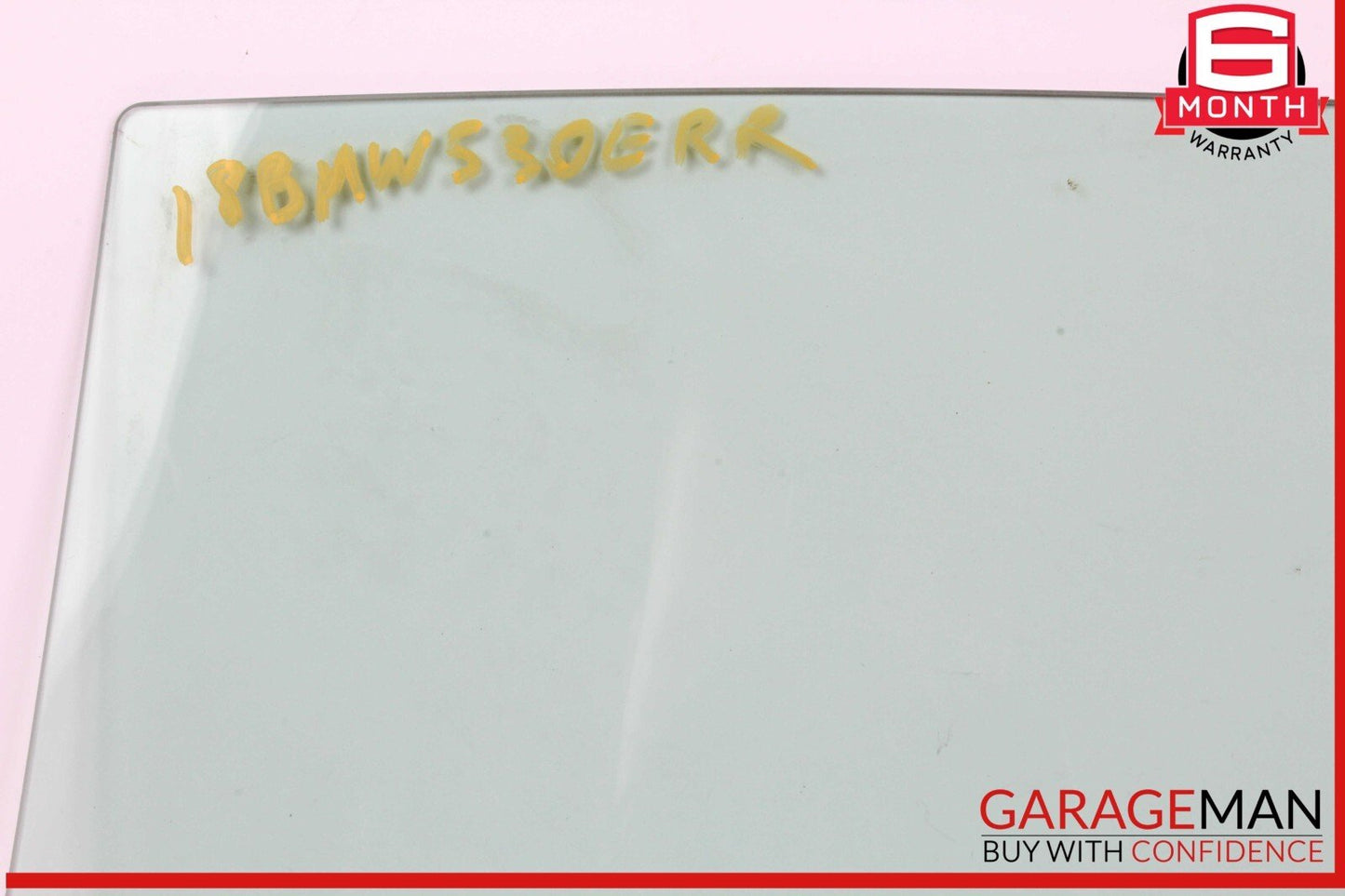17-20 BMW 530E Rear Right Passenger Side Door Window Glass OEM