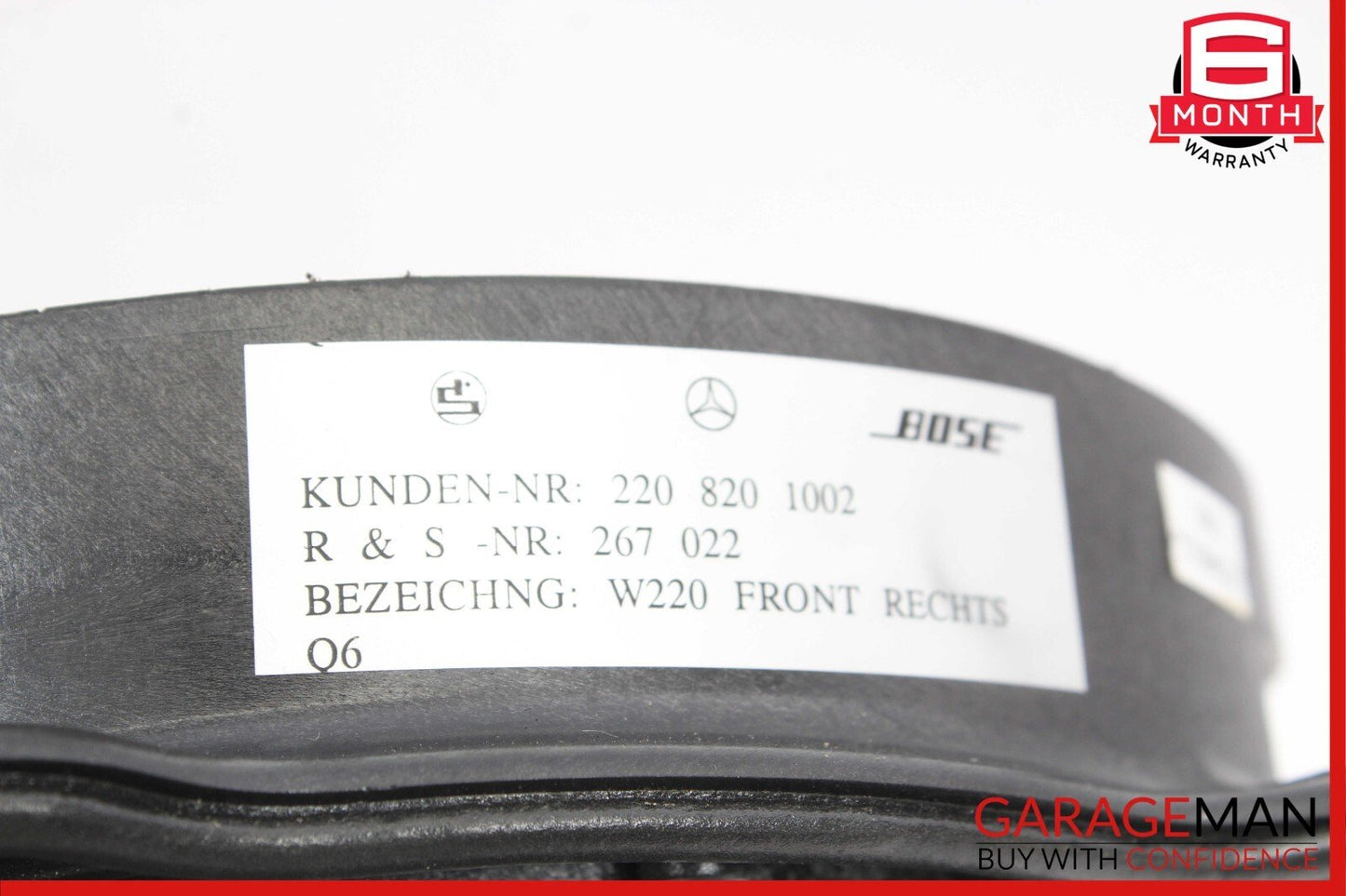 00-06 Mercedes W220 S500 Front Left & Right Side Door Sound Speaker Speakers Set