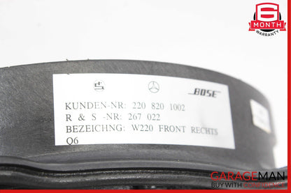 00-06 Mercedes W220 S500 Front Left & Right Side Door Sound Speaker Speakers Set