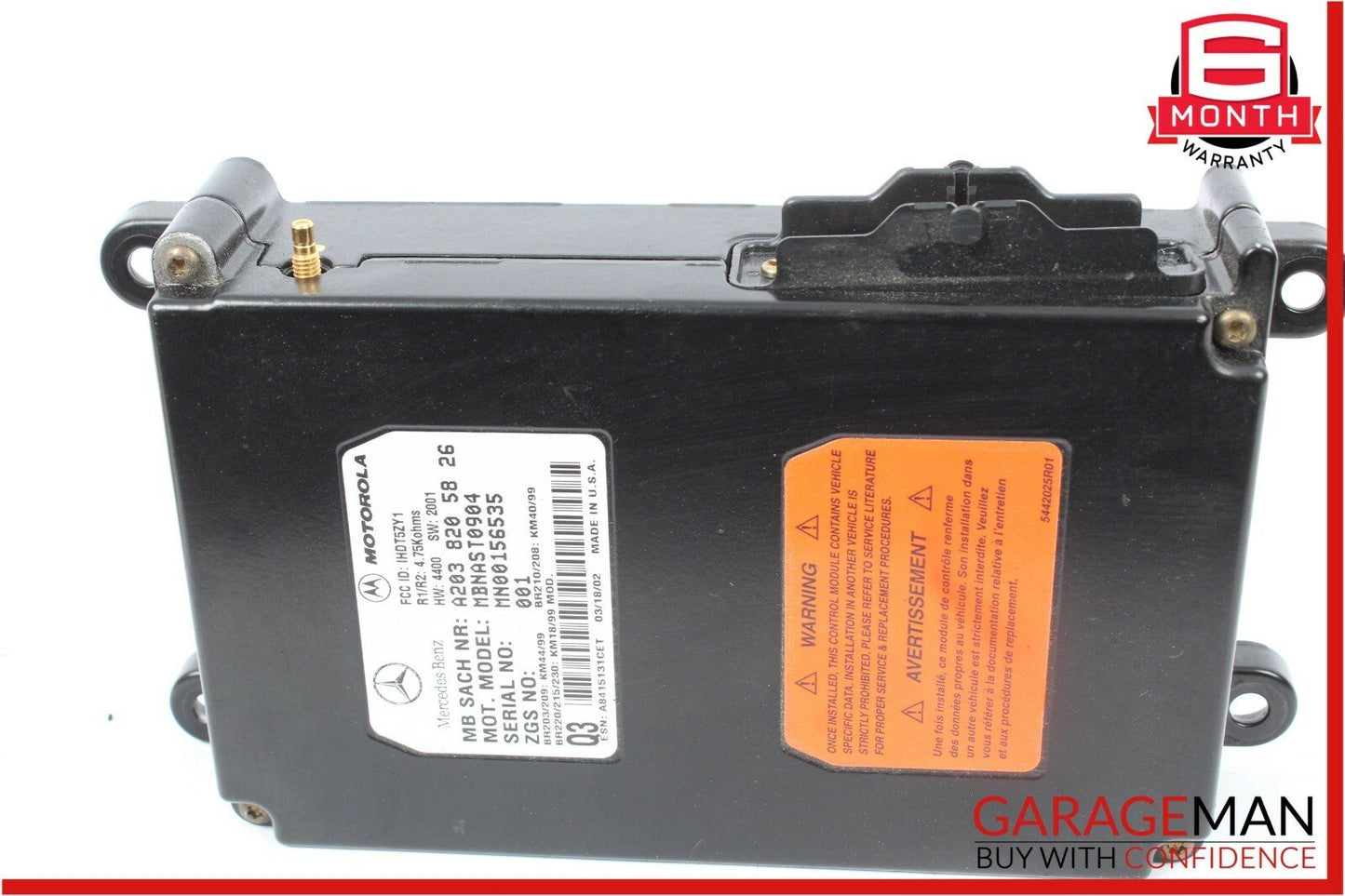 00-06 Mercedes-Benz CLK430 W208 Voice Command Control Module 2038205826 Genuine