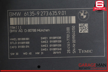 11-17 BMW X3 Headlight Head Light Control Module Unit 9273635 OEM