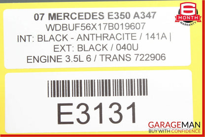 03-09 Mercedes W211 E550 E350 Rear Right Passenger Side Door Control Module Unit