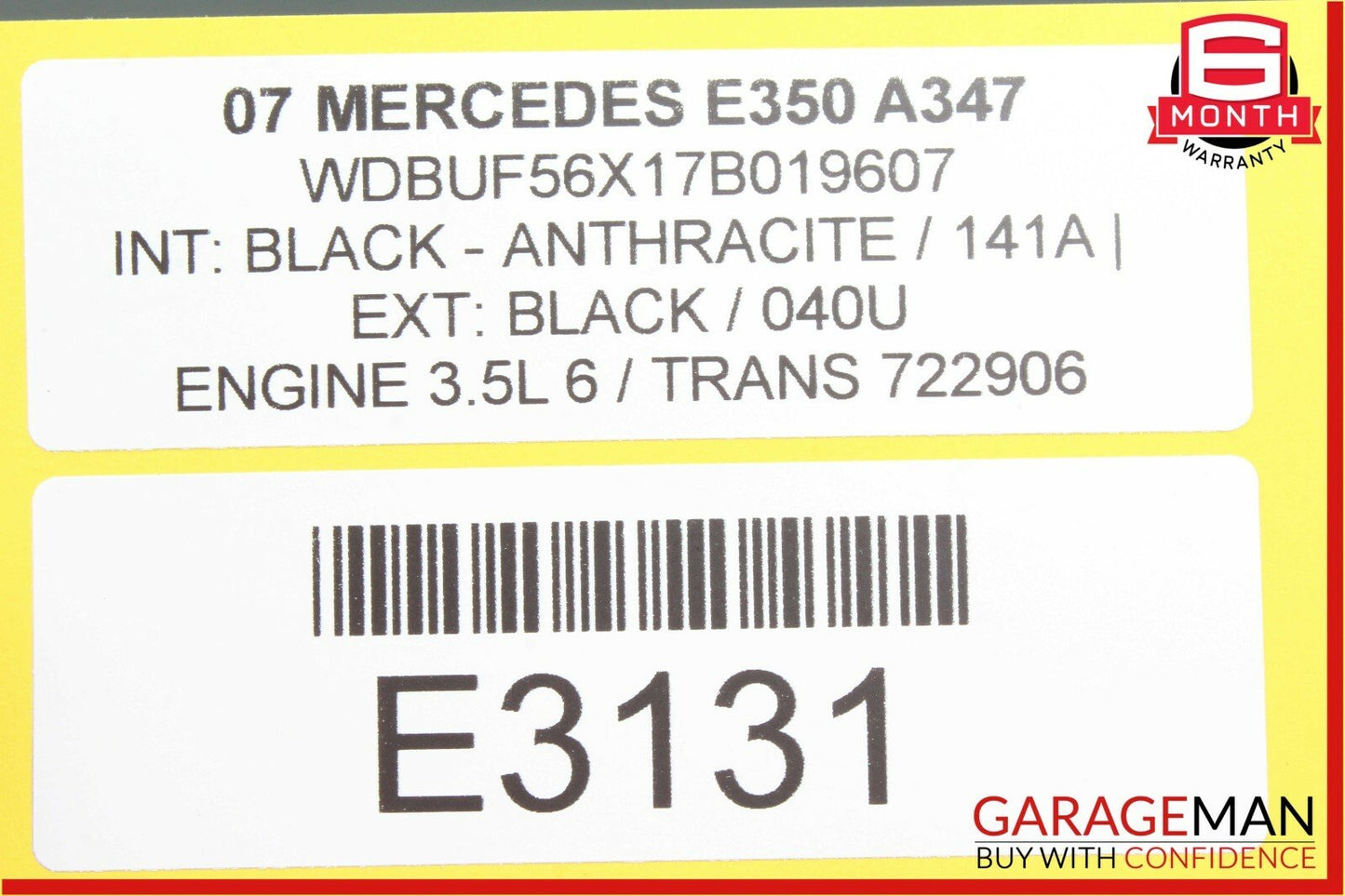 03-09 Mercedes W211 E550 E350 Rear Right Passenger Side Door Control Module Unit
