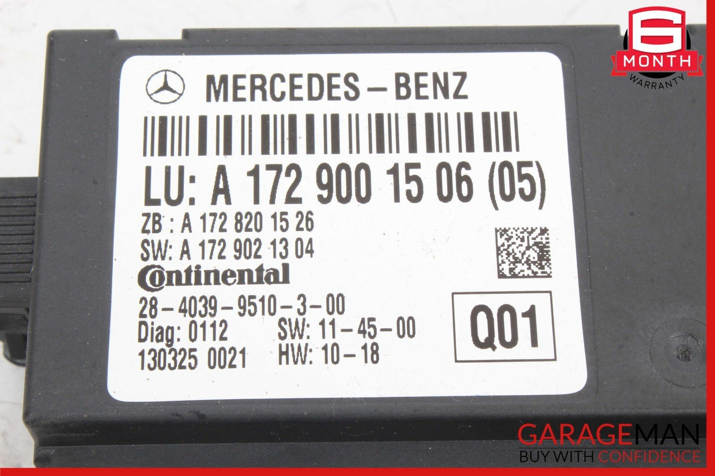 12-20 Mercedes R172 SLK250 SLC300 Convertible Top Roof Control Module Unit