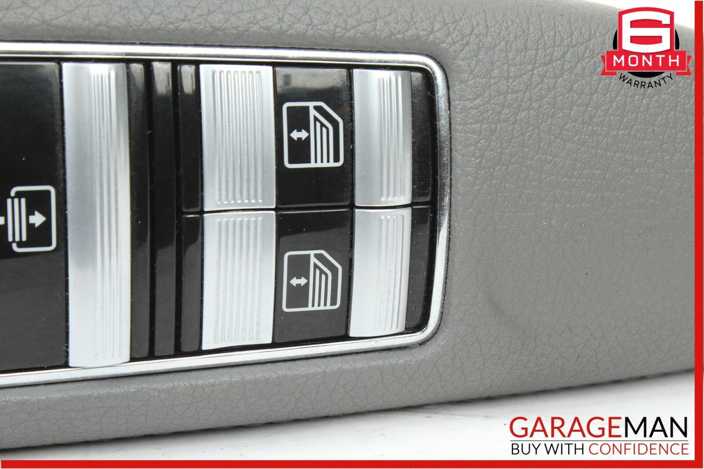 07-13 Mercedes W221 S550 Rear Left Side Door Window Switch Control Trim Grey