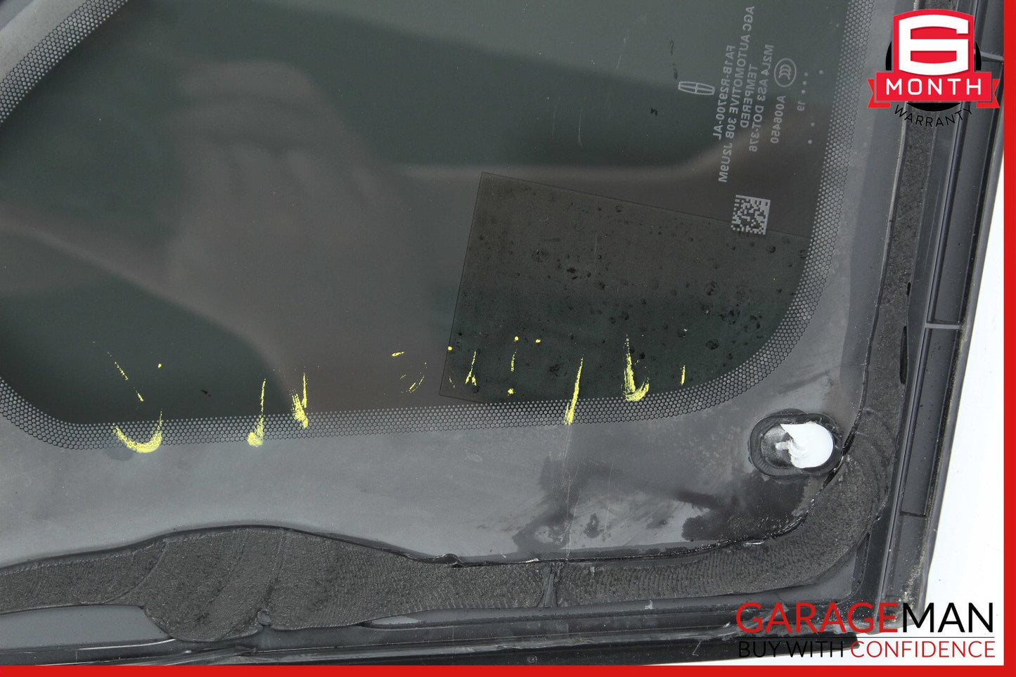 19-21 Lincoln Nautilus Rear Right Passenger Side Quarter Window Glass OEM