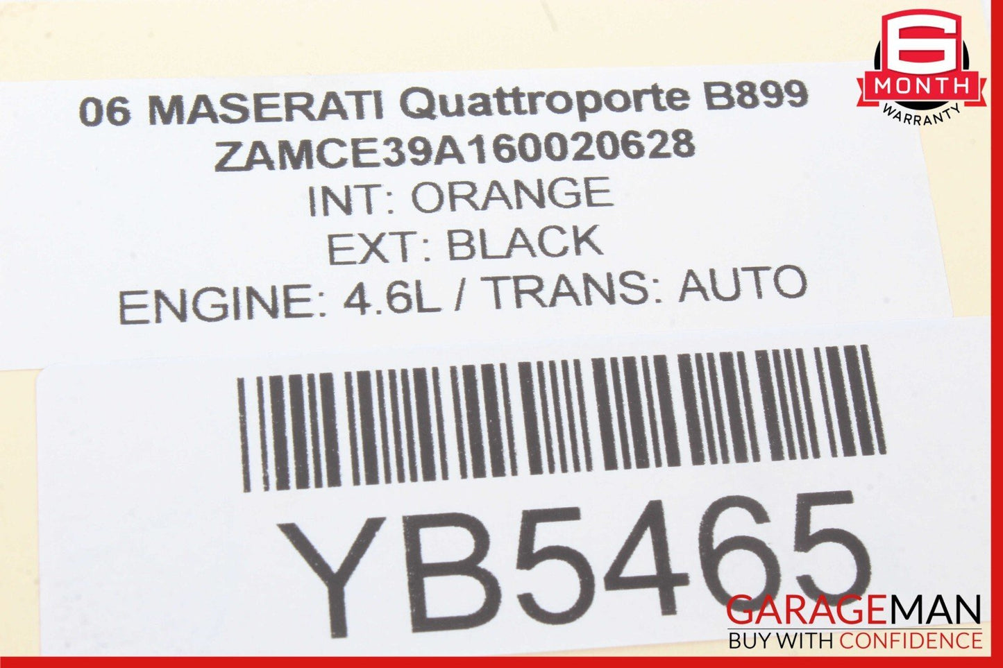03-13 Maserati Quattroporte M139 Interior Roof Grab Handle Front Right Side OEM