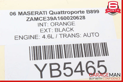 03-13 Maserati Quattroporte M139 Interior Roof Grab Handle Front Right Side OEM
