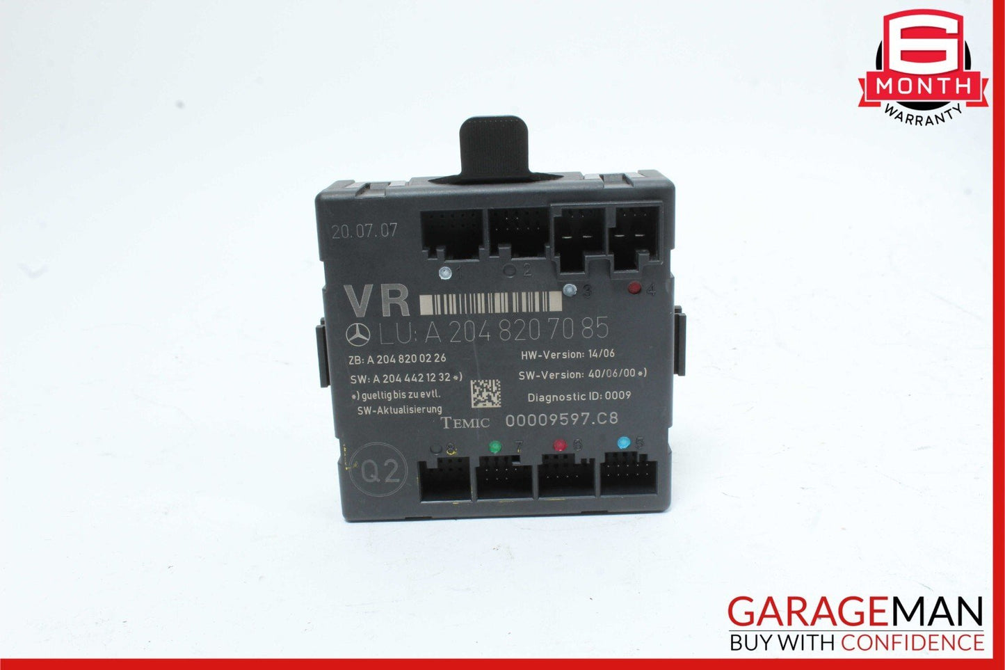 08-18 Mercedes W204 C300 C250 E400 Front Right Side Door Control Module OEM