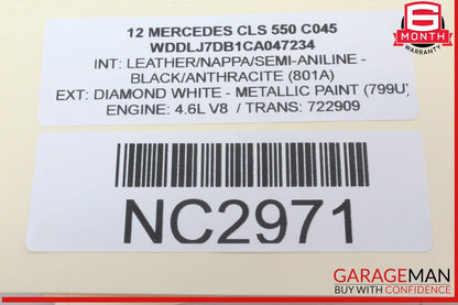 10-20 Mercedes W218 CLS550 Front Right Window Regulator Motor 2078200542 OEM