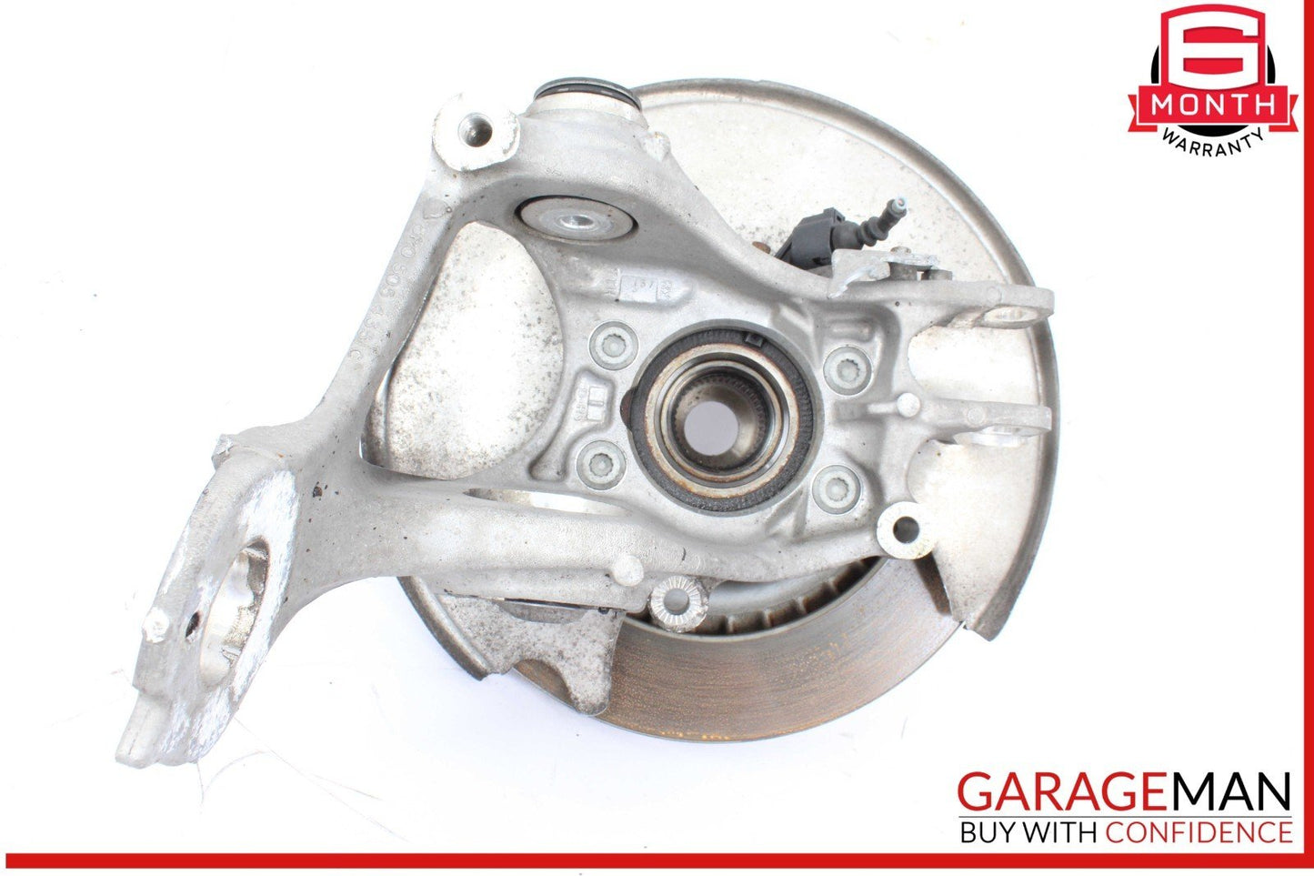 14-17 Audi SQ5 Rear Left Driver Side Spindle Knuckle Wheel Hub w/ Rotor Disc OEM