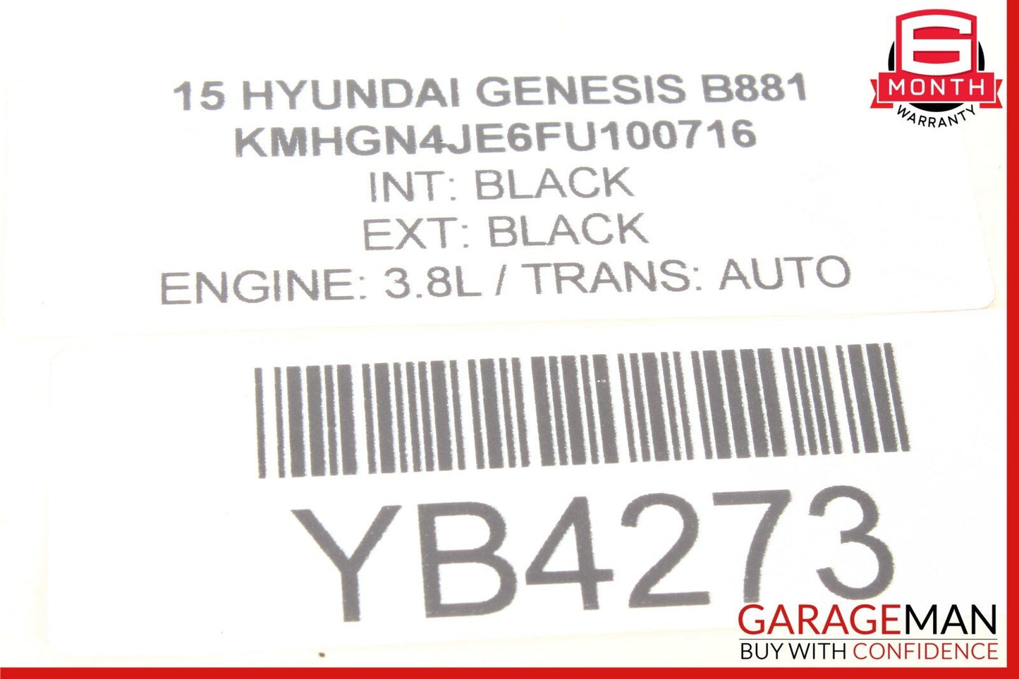 15-20 Hyundai Genesis G80 AWD Front Left or Right Side Upper Control Arm OEM