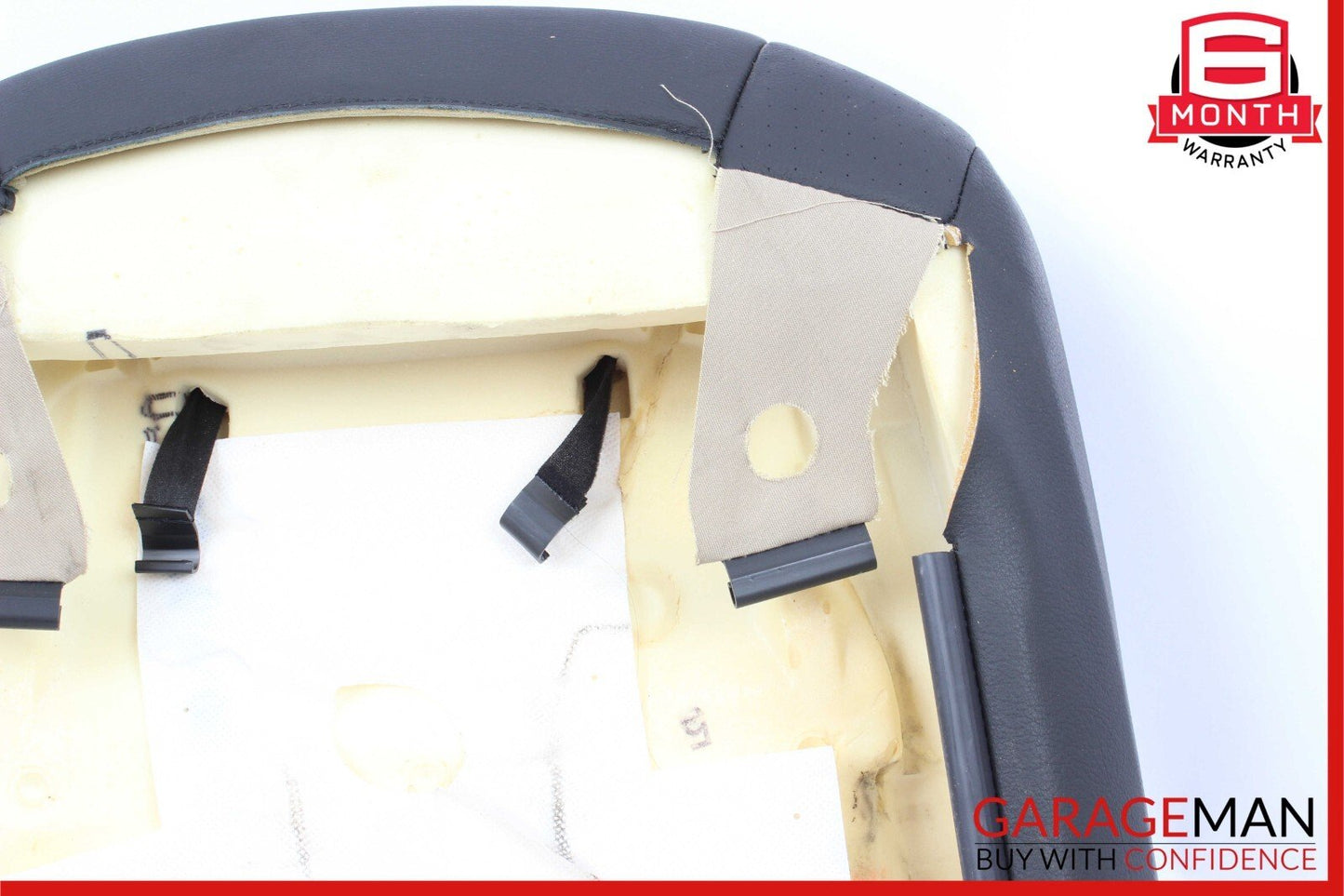 03-10 Porsche Cayenne 955 957 Front Left Top Upper Seat Cushion Black Leather