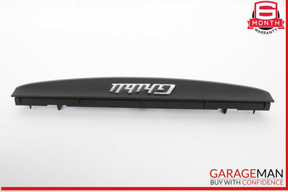14-17 Maserati Ghibli Center Dash Under Screen Lower Trim Panel Cover Emblem OEM
