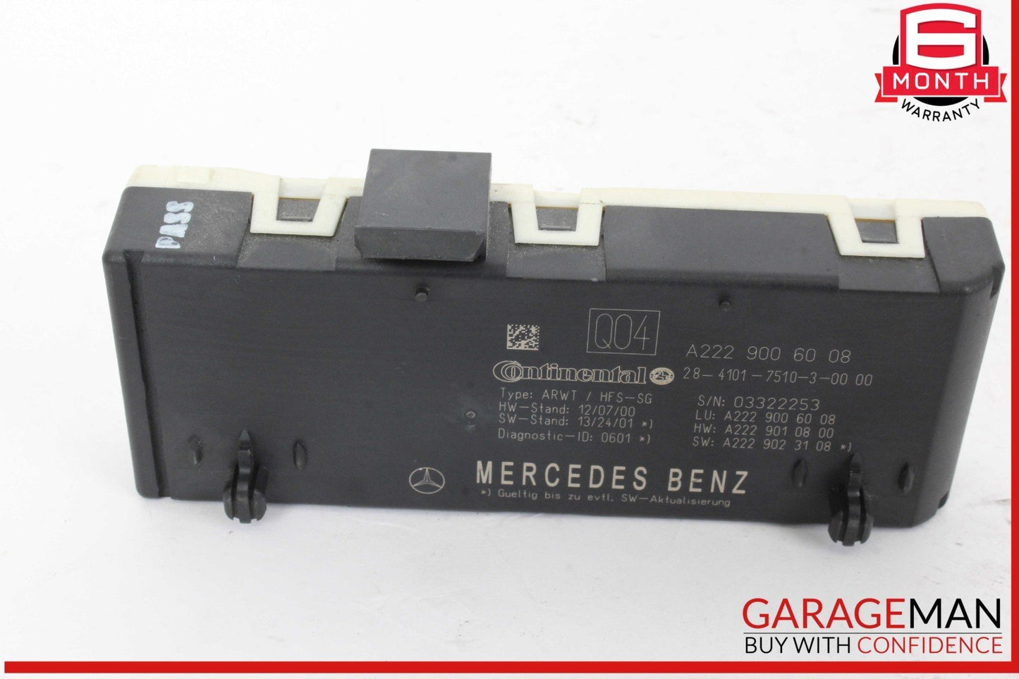 14-18 Mercedes W205 C300 S550 Trunk Lid Liftgate Tail Gate Control Module OEM