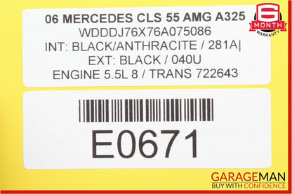 06-11 Mercedes W219 CLS55 AMG Front Left Driver Side Door Control Module OEM