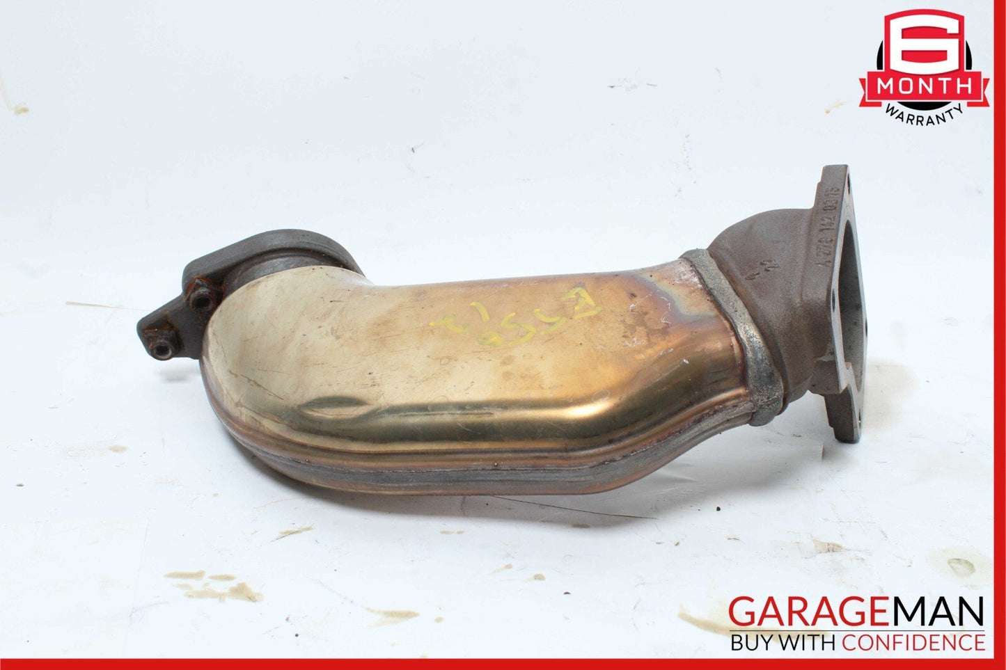 12-18 Mercedes W212 E550 CLS550 4.6L Left Exhaust Pipe Adapter 2781400908 OEM