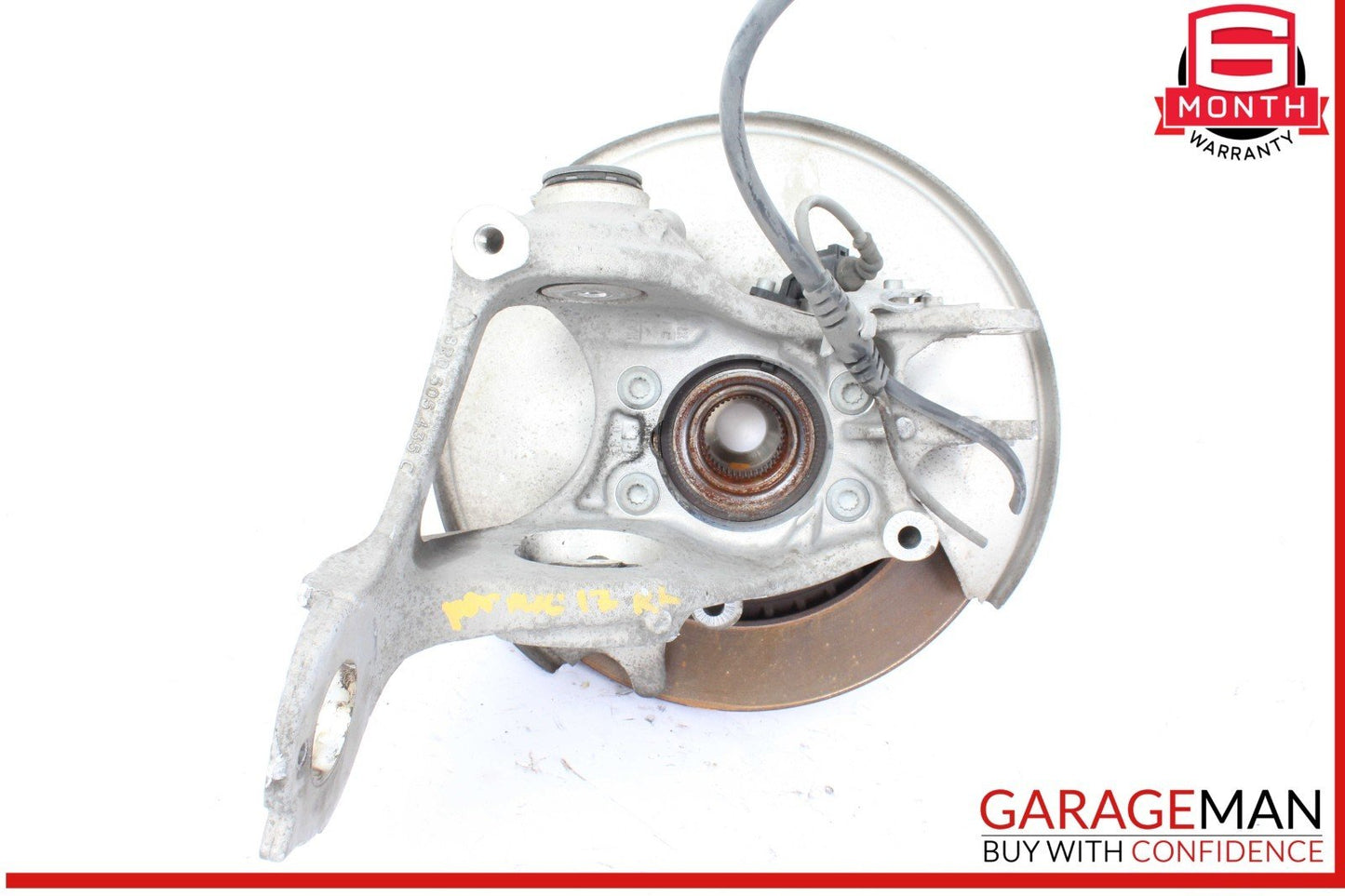 15-24 Porsche Macan 95B Rear Left Side Spindle Knuckle Wheel Hub w/ Rotor Disc