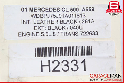 00-06 Mercedes W215 CL500 CL600 Front Right Under Seat Controller Module Unit