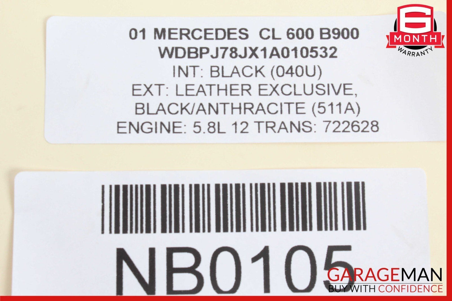 00-06 Mercedes W215 CL600 S500 Rear Right / Left Side Upper Control Arm
