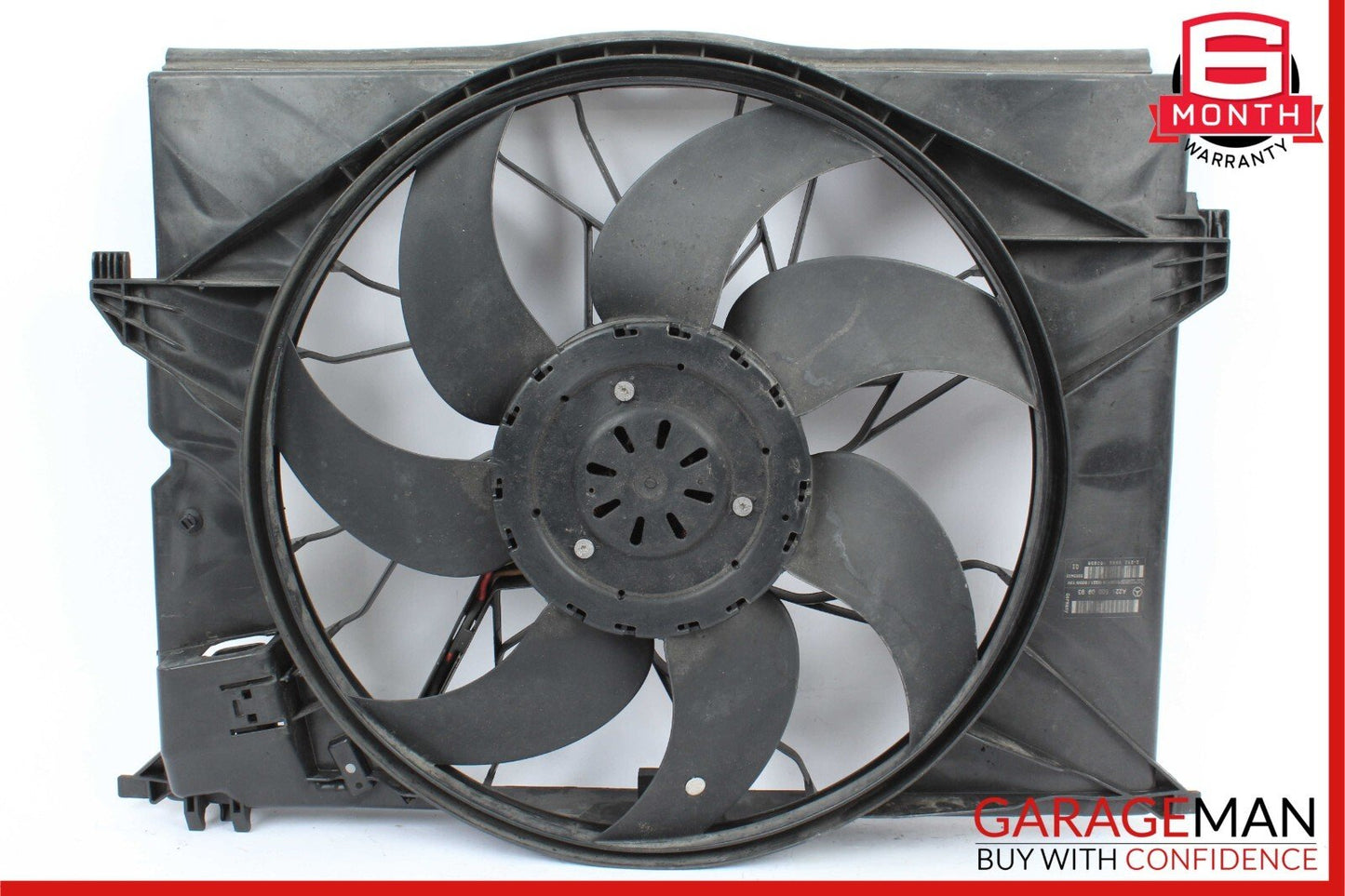 07-13 Mercedes W221 S550 CL550 Engine Cooling Fan Motor Assembly 2215000993 OEM