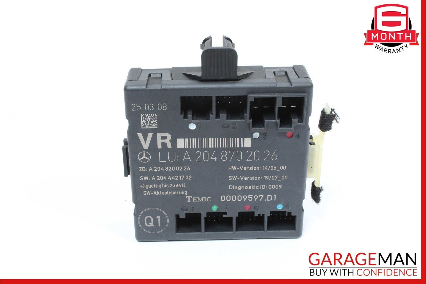 08-14 Mercedes W204 C300 C350 Front Right Side Door Control Module OEM