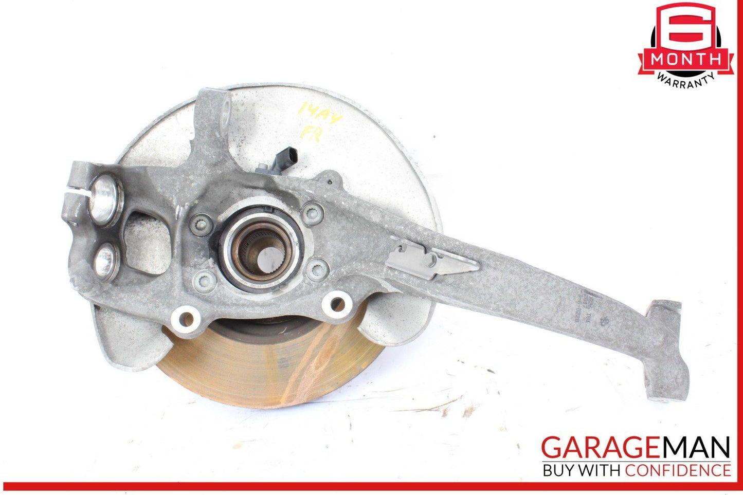 13-17 Audi A4 SQ5 Front Right Side Spindle Knuckle Wheel Hub w/ Disc Rotor OEM