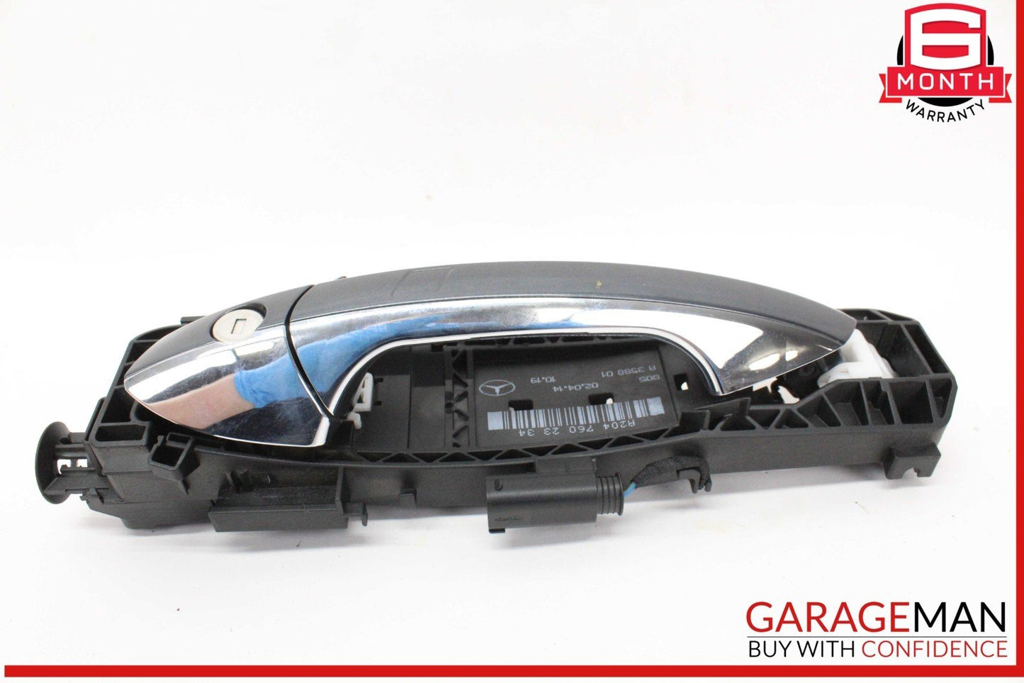 14-16 Mercedes W212 E350 Front Left Driver Side Exterior Door Handle Gray OEM