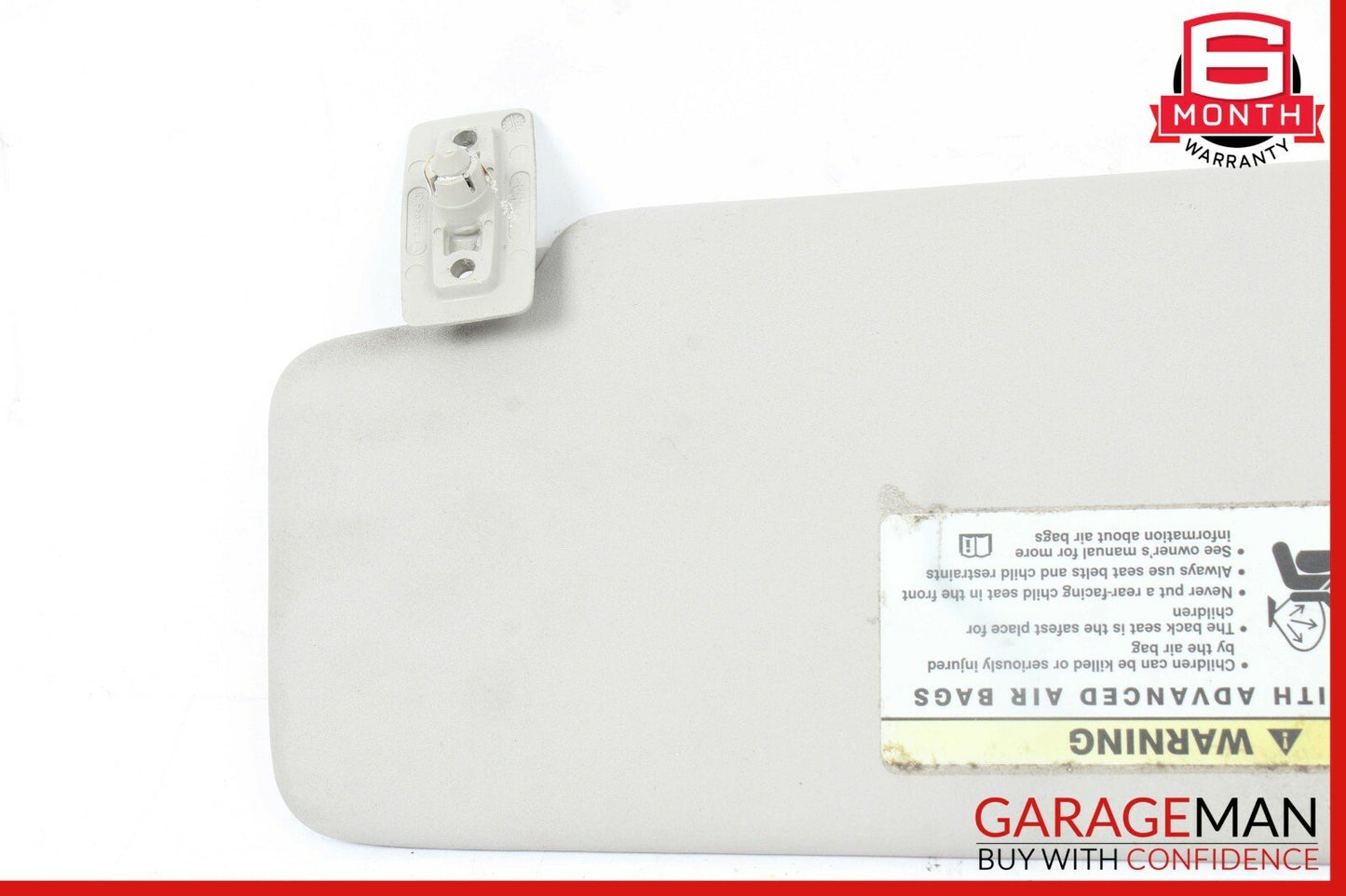 01-07 Mercedes W203 C230 C55 AMG Front Right Passenger Sunvisor Sun Visor Grey
