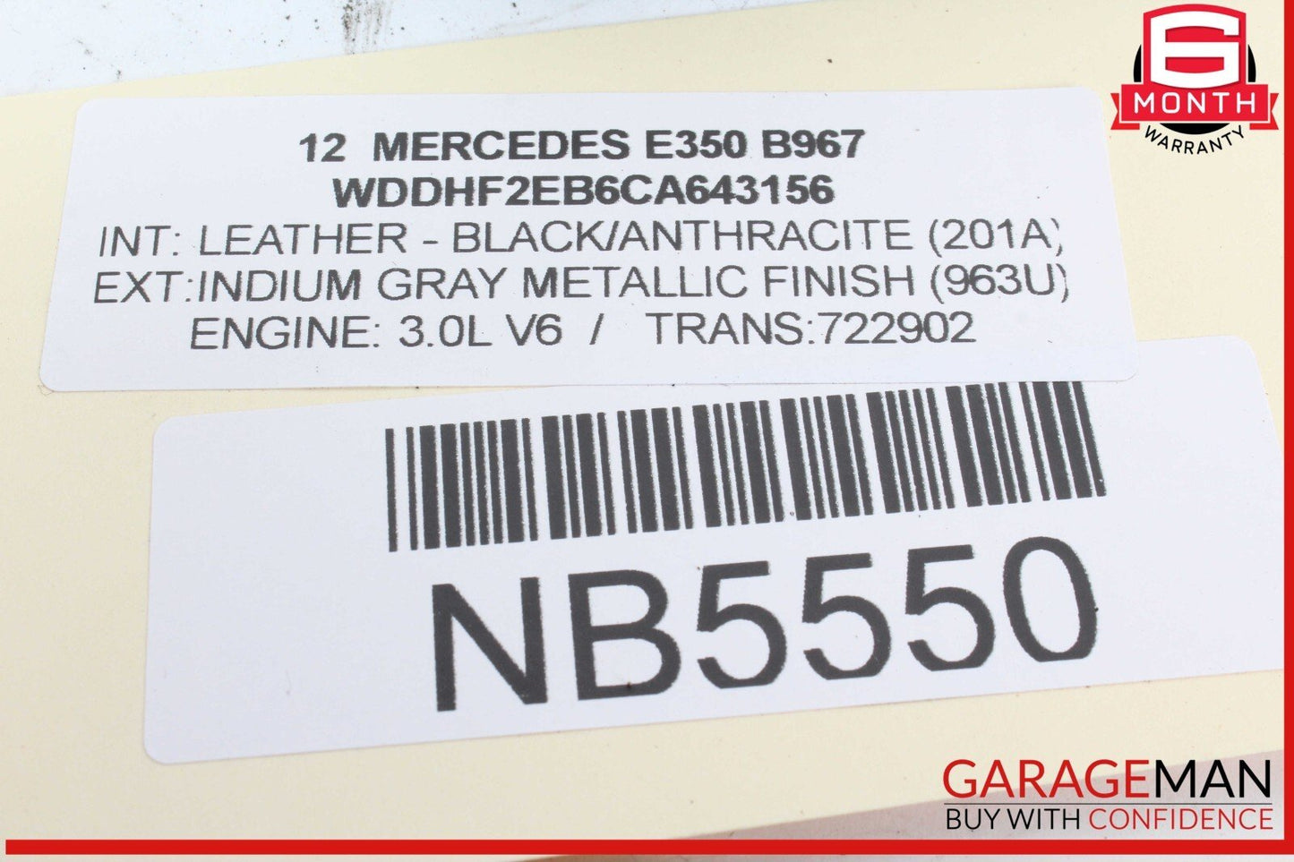 08-18 Mercedes W212 E350 CLS550 Rear Right Side Door Control Module OEM