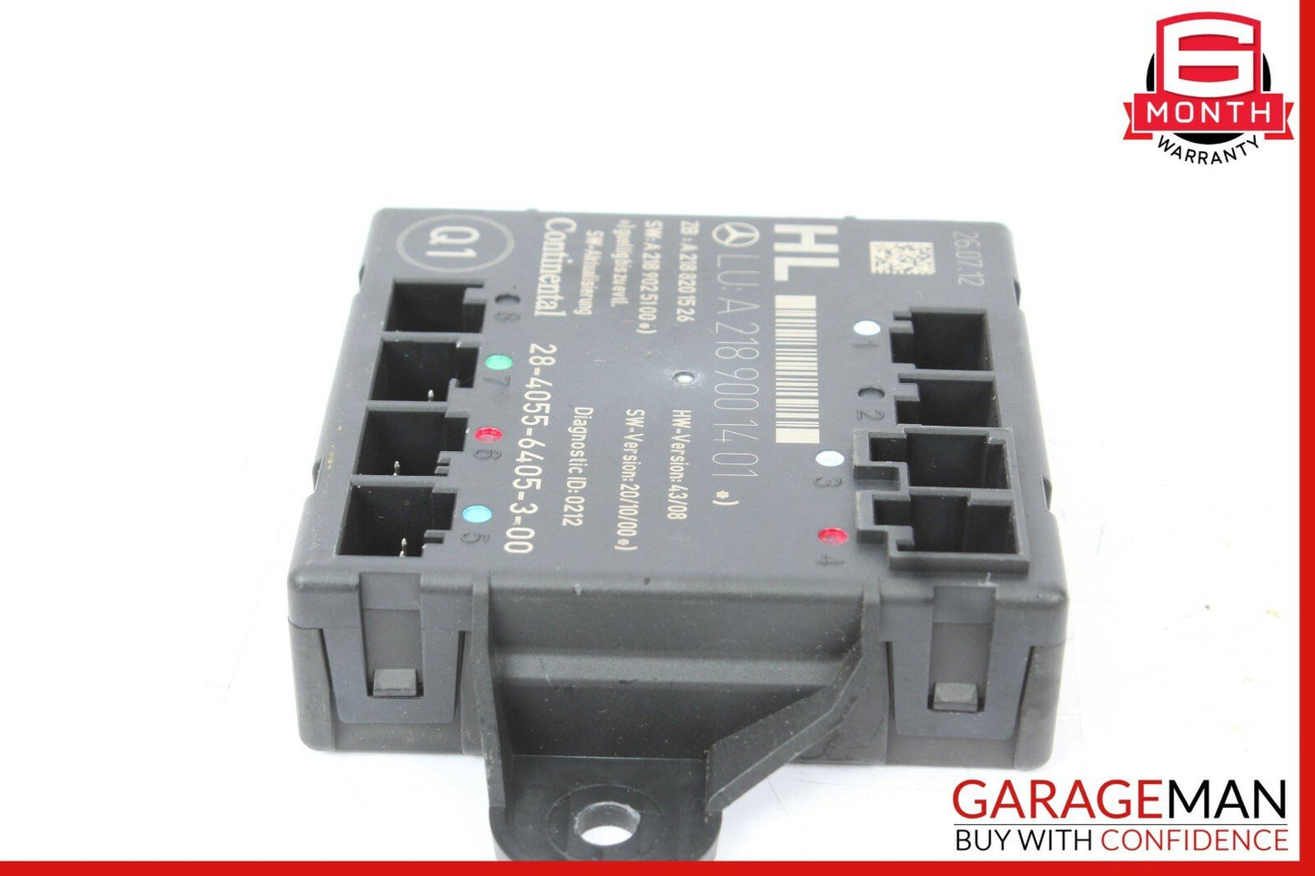 08-15 Mercedes W204 C250 Rear Left Driver Side Door Control Module Q1 OEM