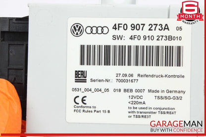 07-15 Audi Q7 Tire Pressure Monitor TPMS Control Module Unit 4F0907273A OEM